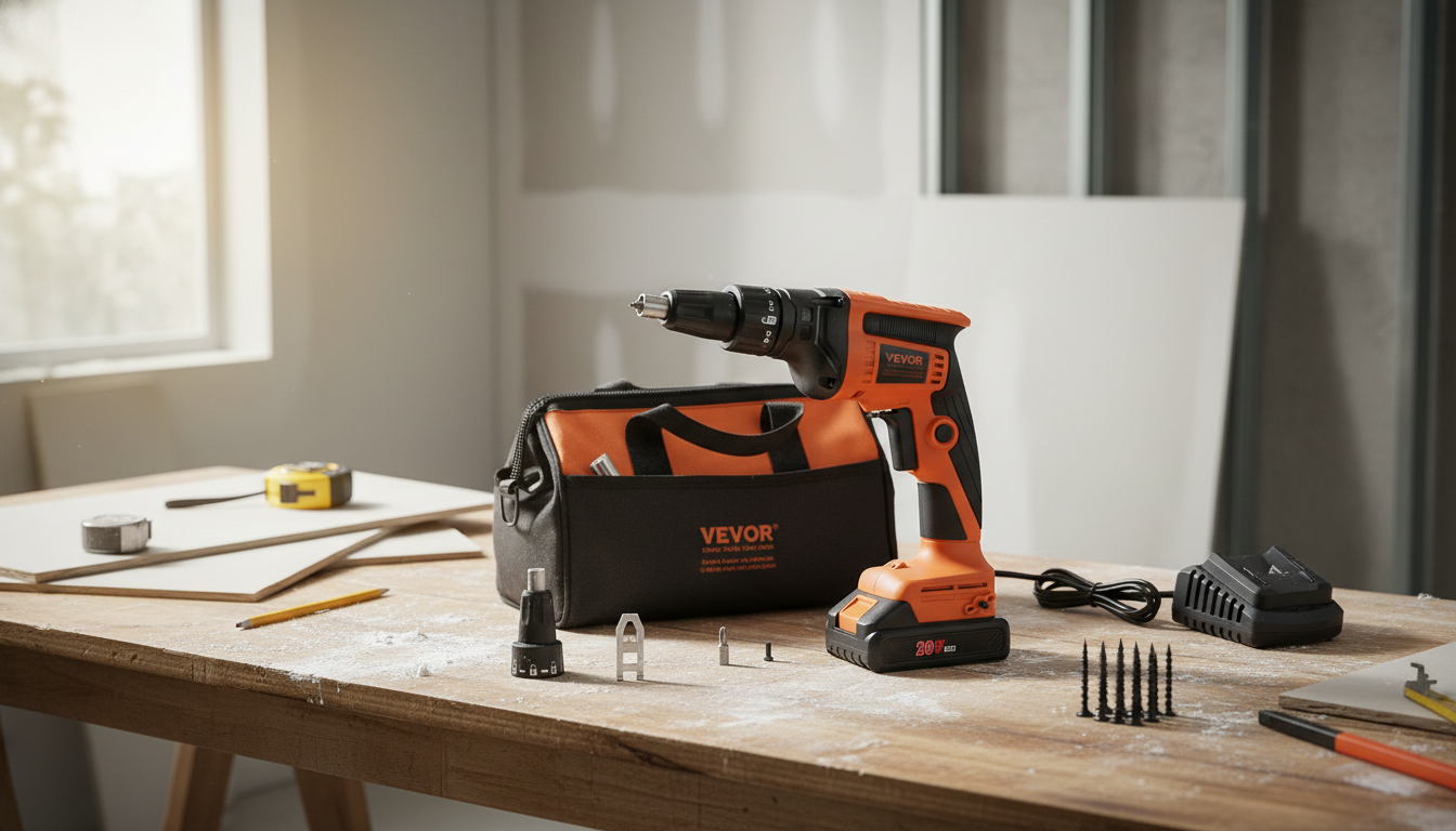 20V Cordless Drywall Screw Gun Kit for Fast Hanging