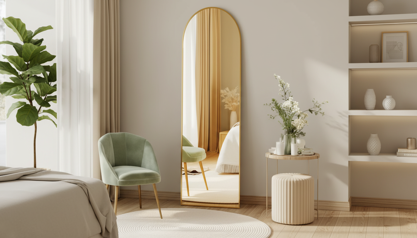59x16 Full-Body Mirror: Stand, Lean, or Wall-Mount