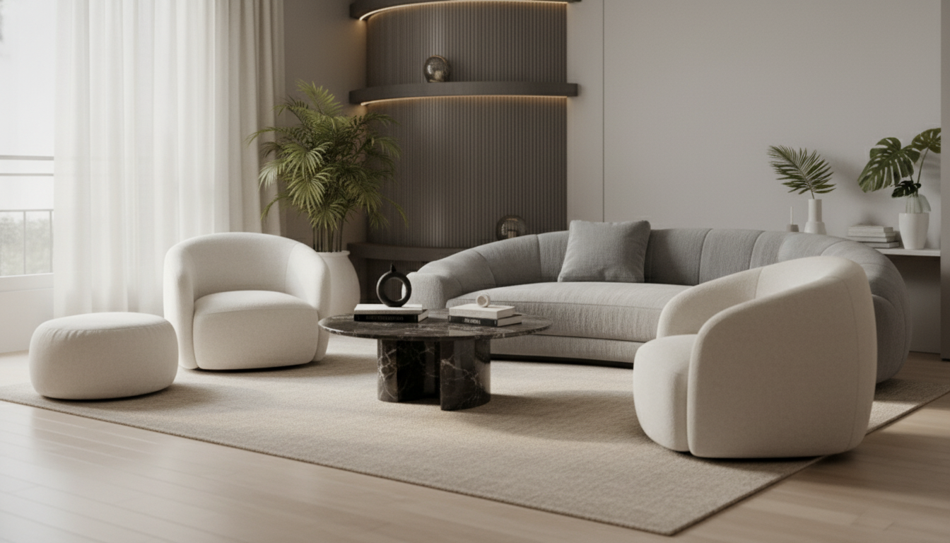 Curved Furniture Styling: Layout Rules & Room Tips