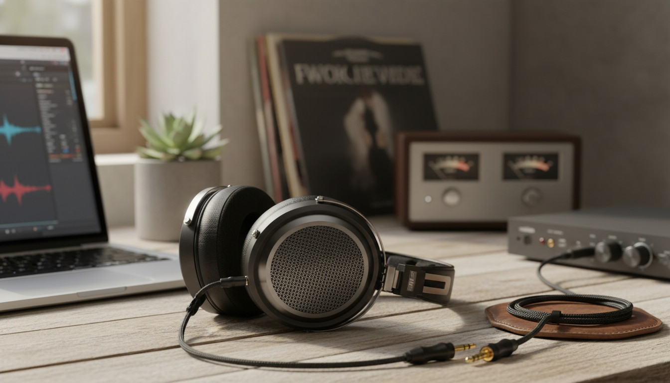 Open-Back Planar Wired Headphones for Mixing & Home HiFi