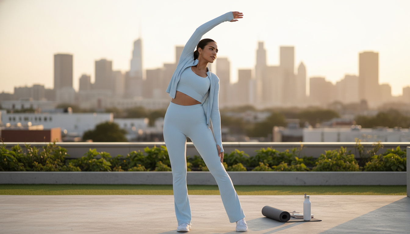 Sleek Yoga Jacket & High-Stretch Set: Fit, Feel, Care