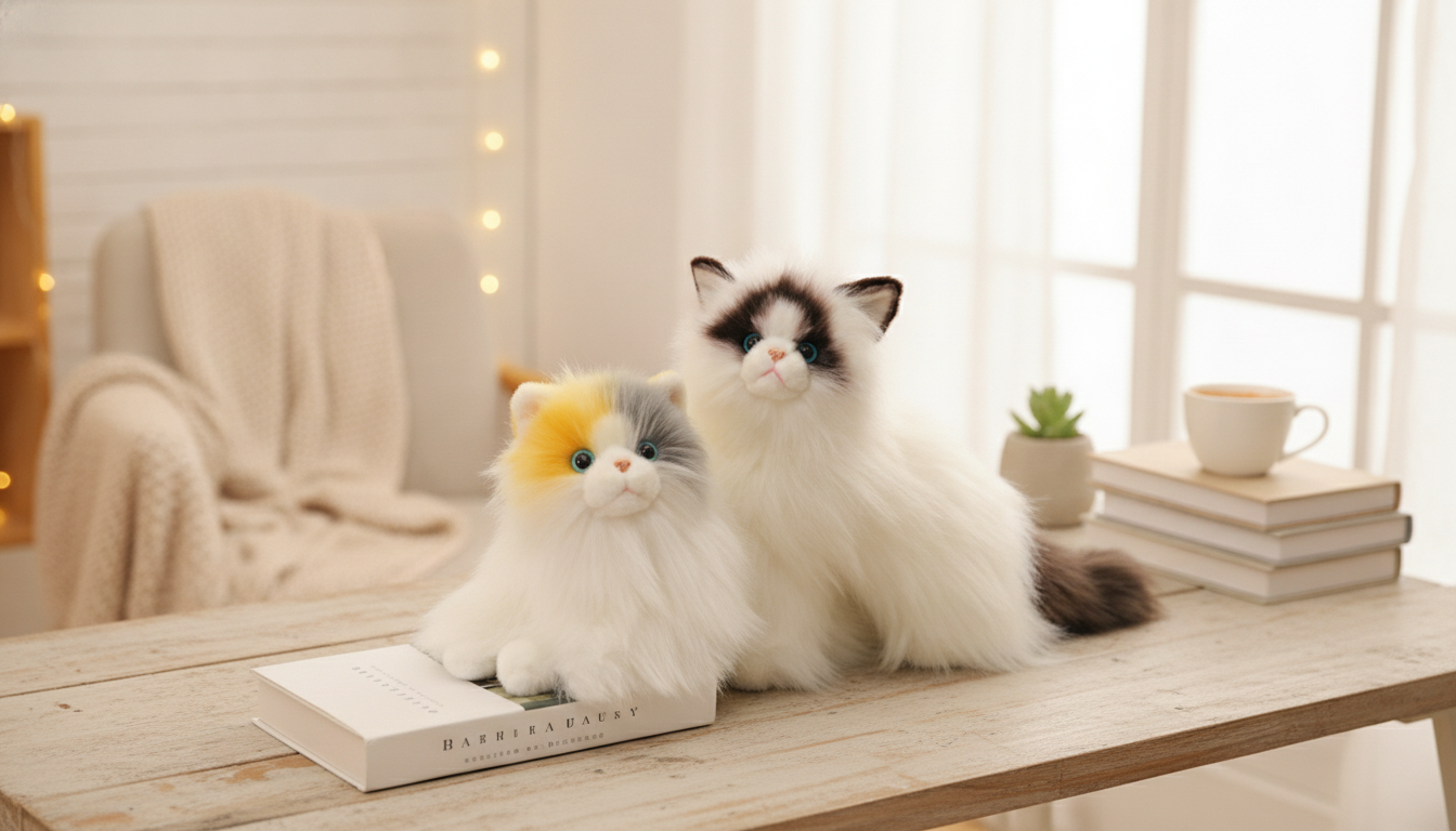 Long Hair Ragdoll Cat Plush: Fluffy, Realistic & Cozy