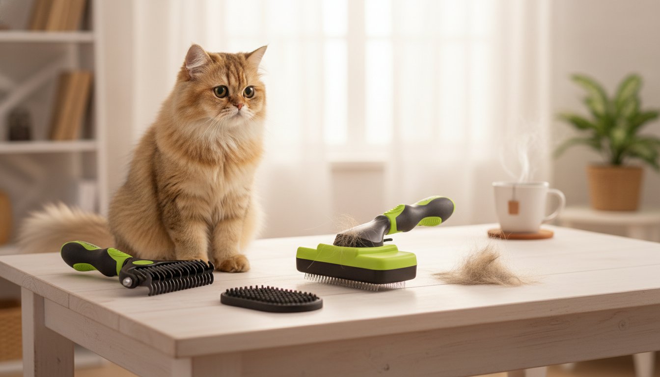 Self-Cleaning Pet Grooming Kit: Faster Brushing, Less Fur