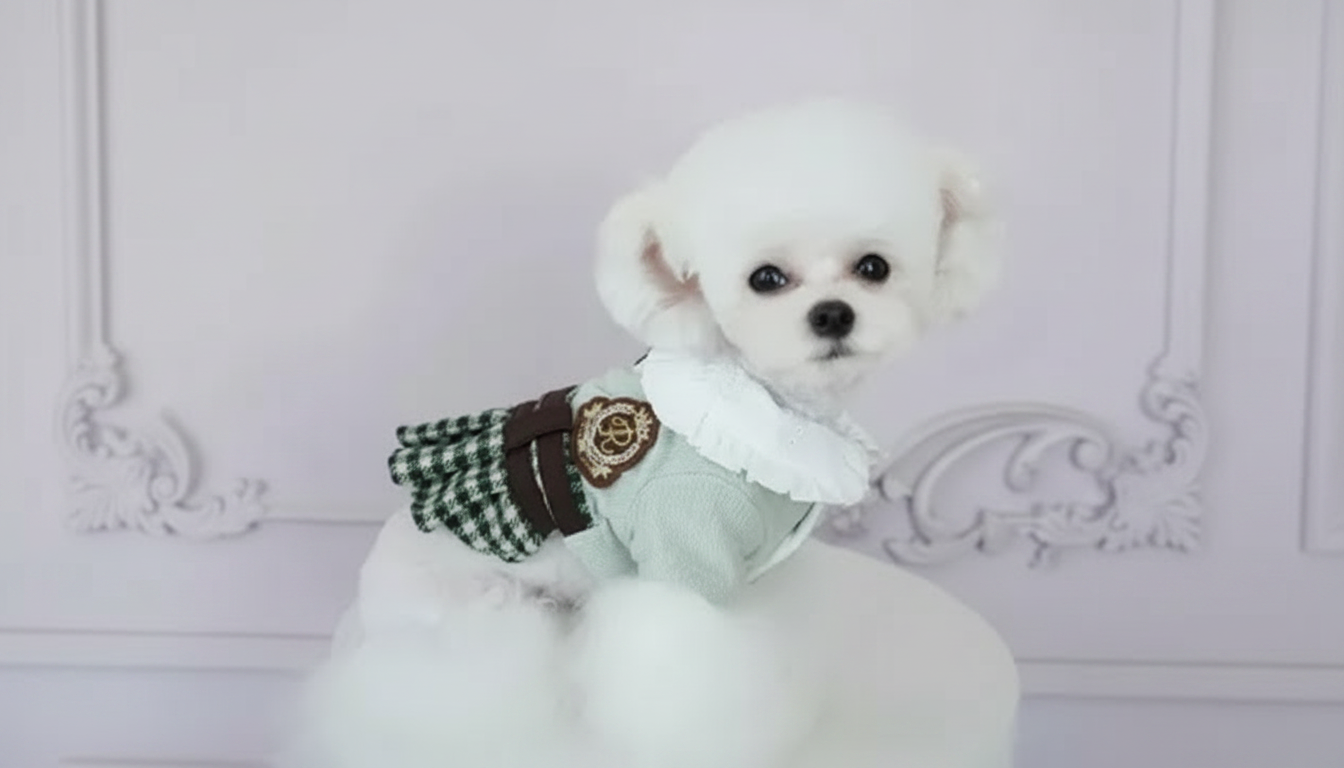 Winter Plaid Dress Coat: Cozy Fit for Cats & Small Dogs